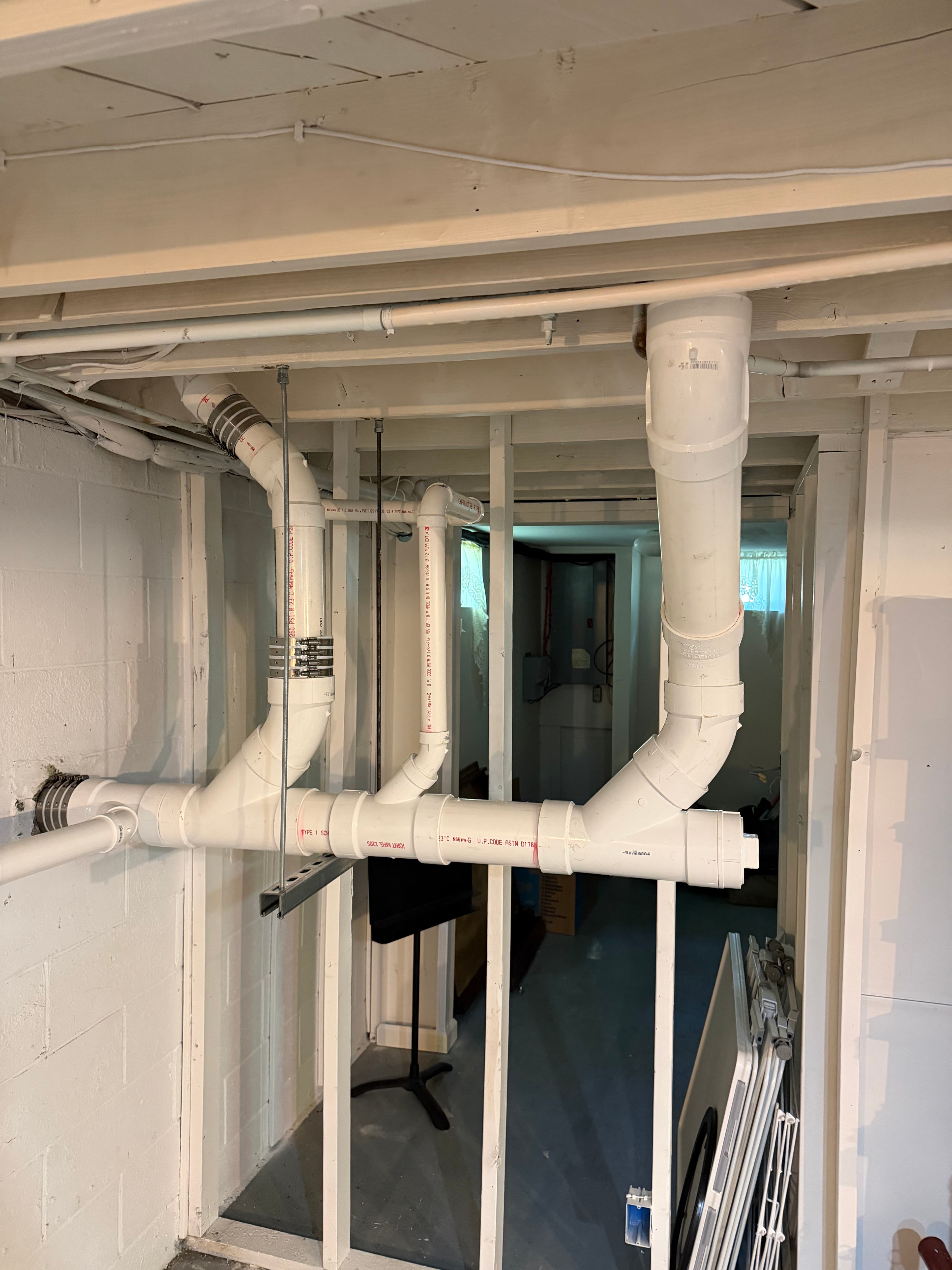 Project Basement Back-Pitched Pipe Correction Done Right image