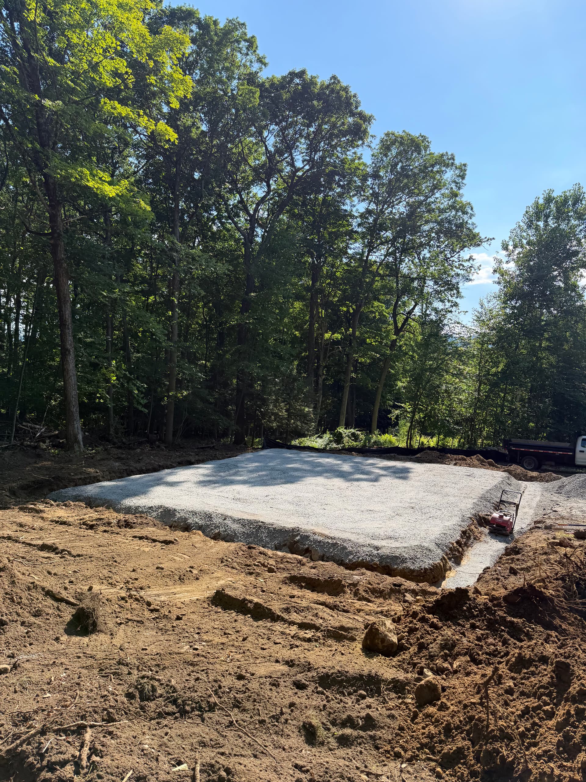 Slab Site Prep Near Million Dollar Beach in Lake George image