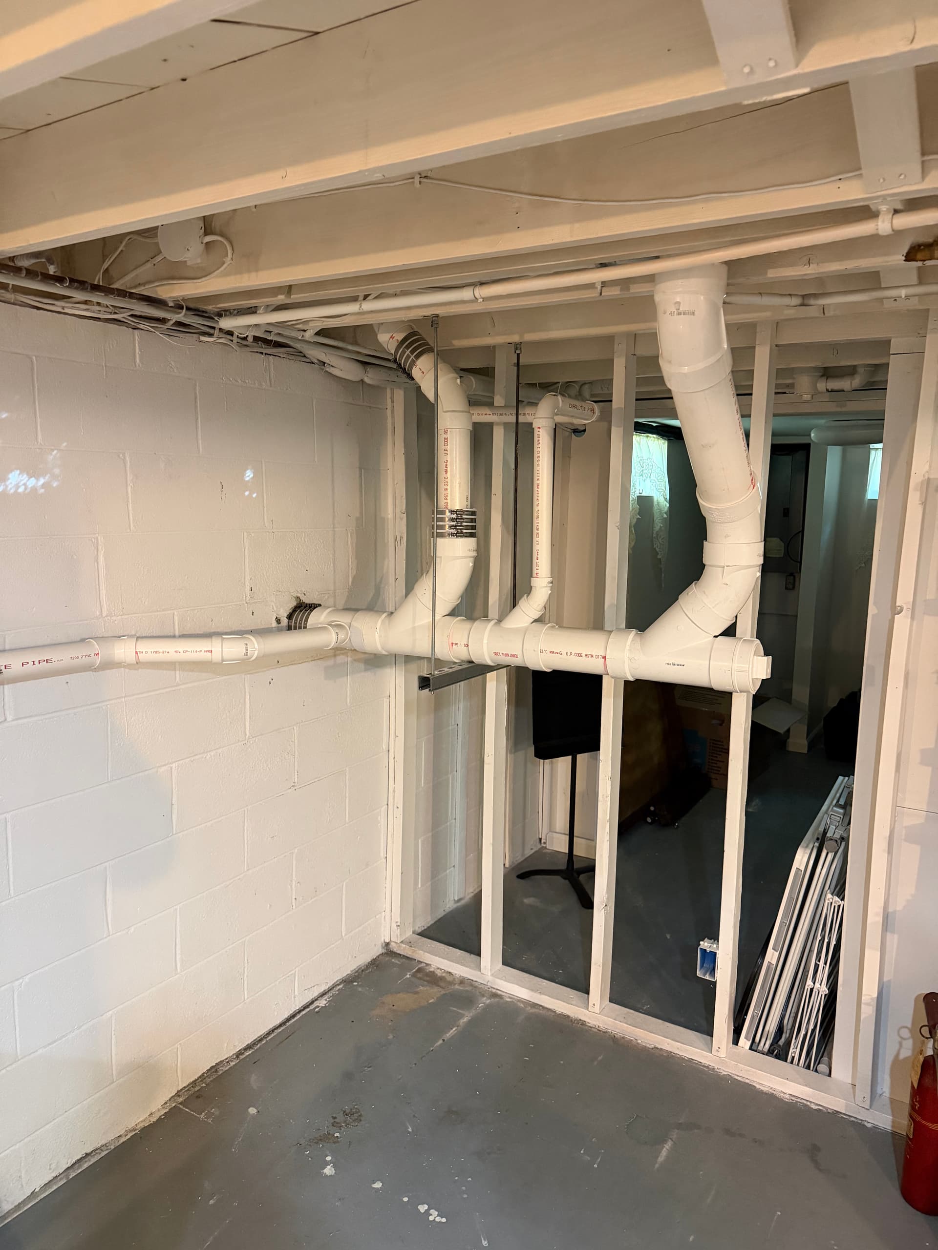 Basement Back-Pitched Pipe Correction Done Right
