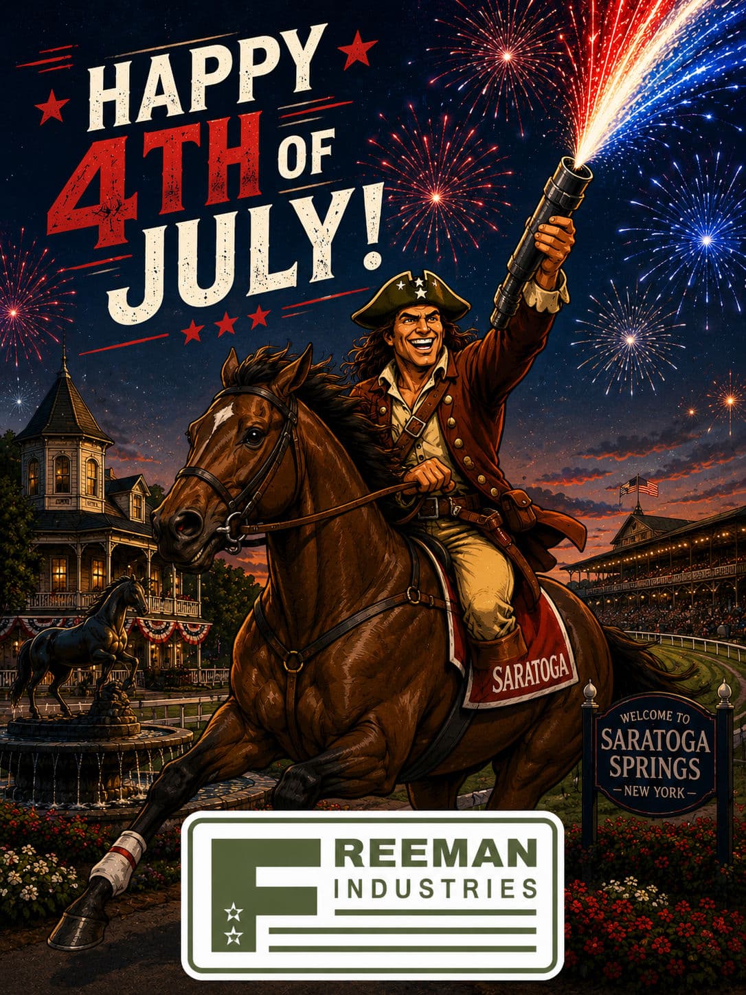 Happy 4th of July from Freeman Industries in Saratoga Springs image