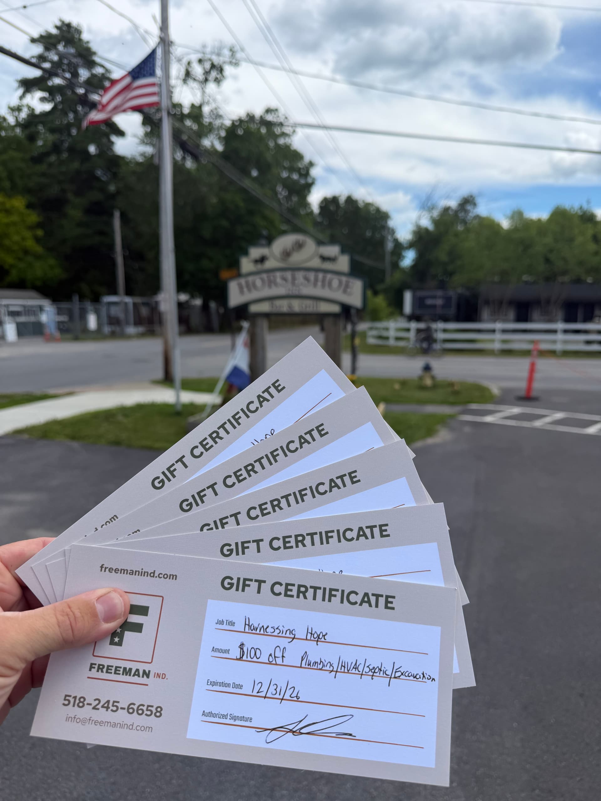 Freeman Ind. Supports Harnessing Hope in Saratoga image